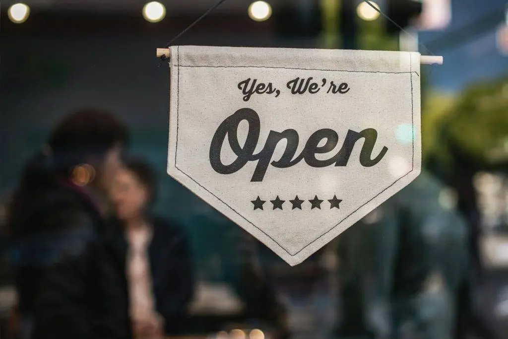 Open for Business Sign