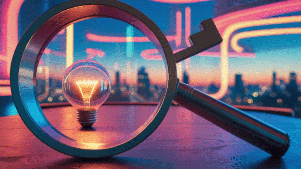 Innovation 2026_a lens focused on a light bulb