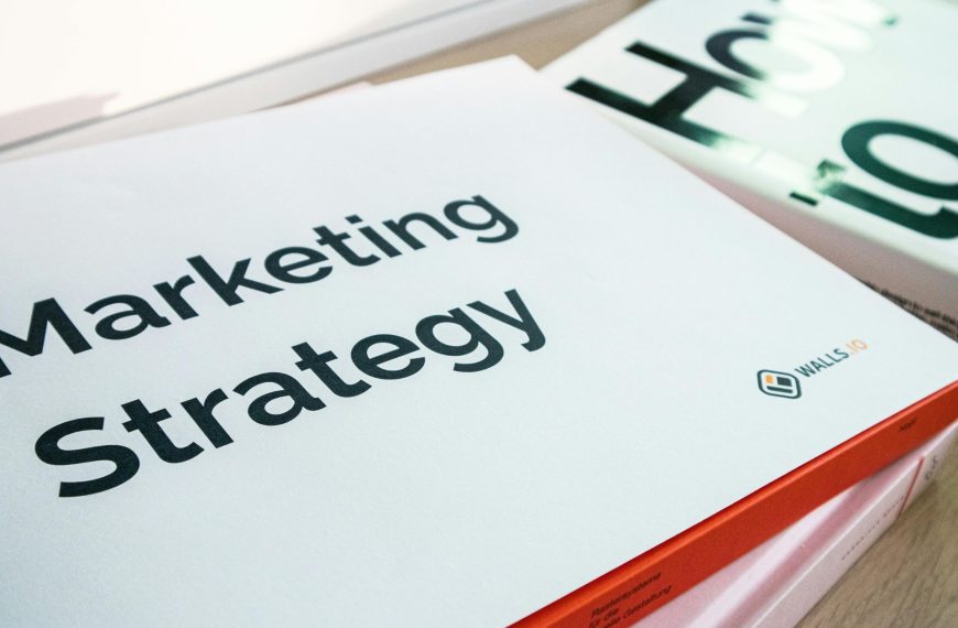 Close up of a marketing strategy document representing modern generative AI marketing practices.