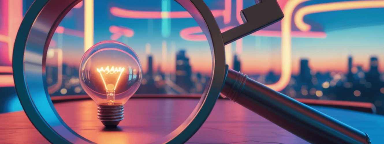 Innovation 2026_a lens focused on a light bulb